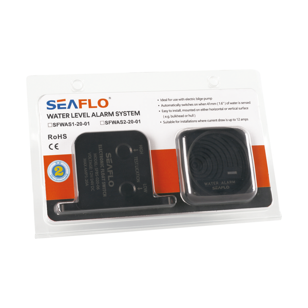 SEAFLO Wasserstandsalarmsystem, elektrischer Bilgenschalter und ein 95 dB Alarm (12 Volt) - Seaflo Online Shop