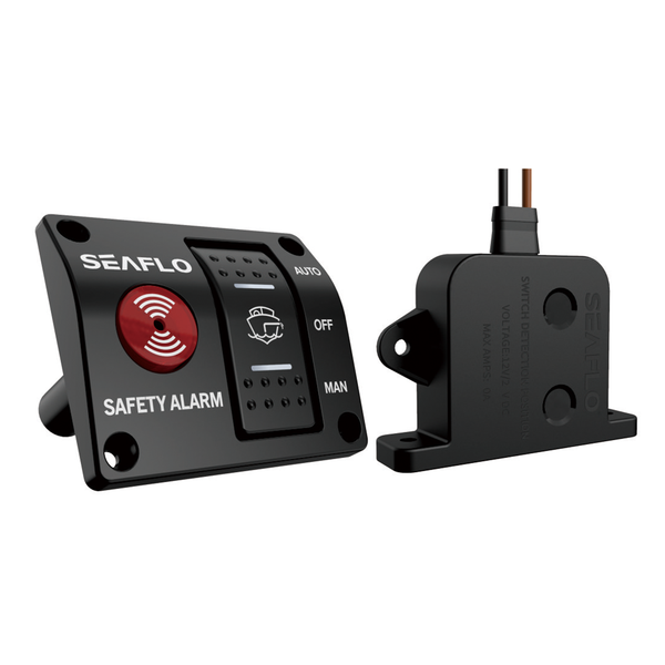 SEAFLO Alarm-Kontrollsystem, elektrischer Feld-Bilgenschalter und Alarm-Schalttafel (24 Volt)