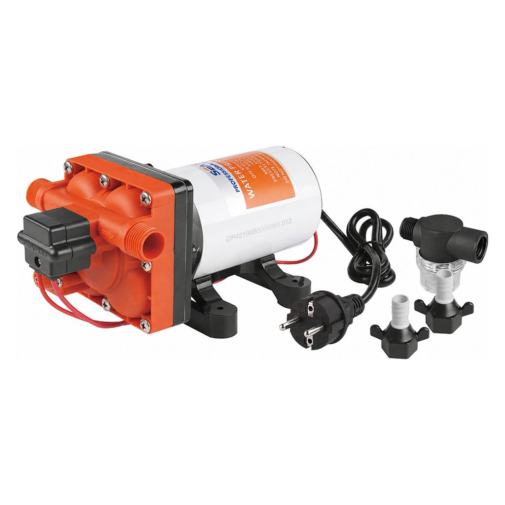 SEAFLO 4-Kammer Membranpumpe, 11,3L/min 3,8bar, IP20 Nur im Innenbereich (230V) - Seaflo Online Shop