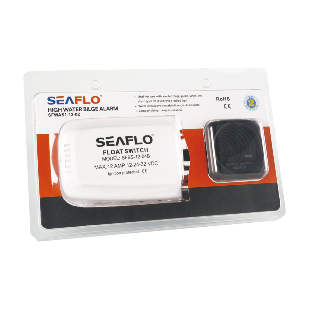 SEAFLO Hochwasser Bilgenalarm, Schwimmerschalter und ein 95 dB Alarm (24 Volt) - Seaflo Online Shop