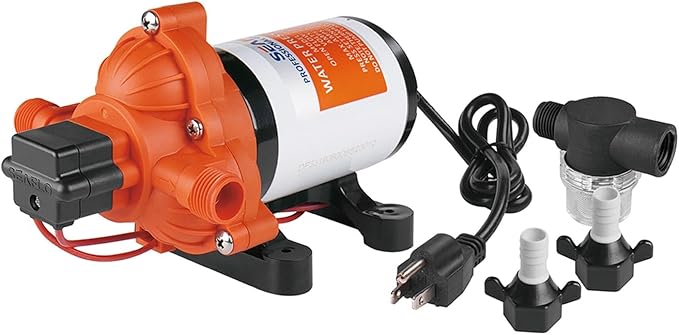 SEAFLO 3-Kammer Membranpumpe der Serie 33,  11,3L/min 3,1bar, IP20 Nur im Innenbereich (230 Volt) - Seaflo Online Shop