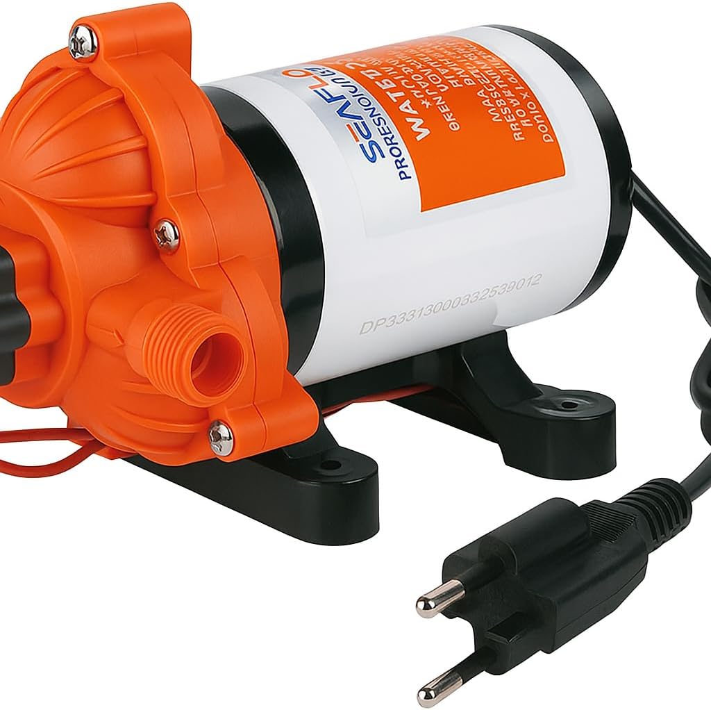 SEAFLO 3-Kammer Membranpumpe der Serie 33,  11,3L/min 3,1bar, IP20 Nur im Innenbereich (230 Volt)