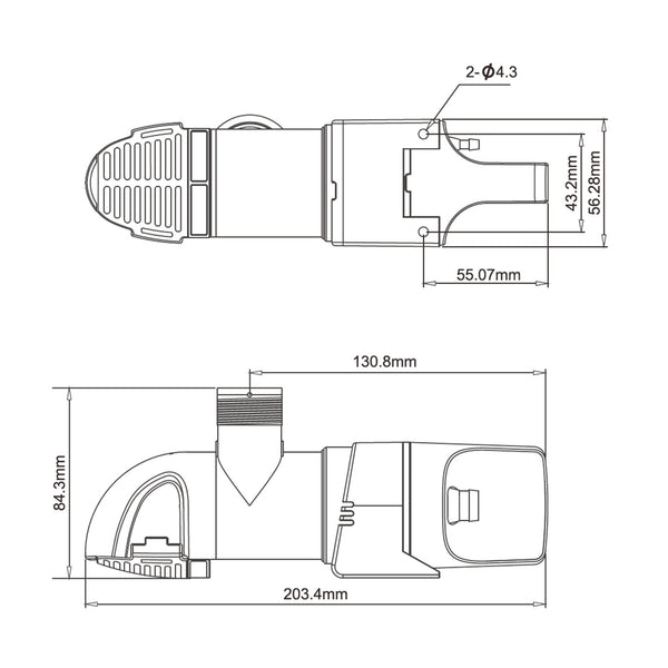 SEAFLO 14A Nichtautomatische Niedrigprofil Bilgepumpe, 1100GPH