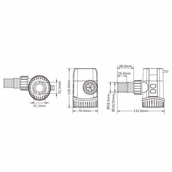 SEAFLO 13A Serie Nicht-automatische Bilgepumpe, 600GPH - Seaflo Online Shop