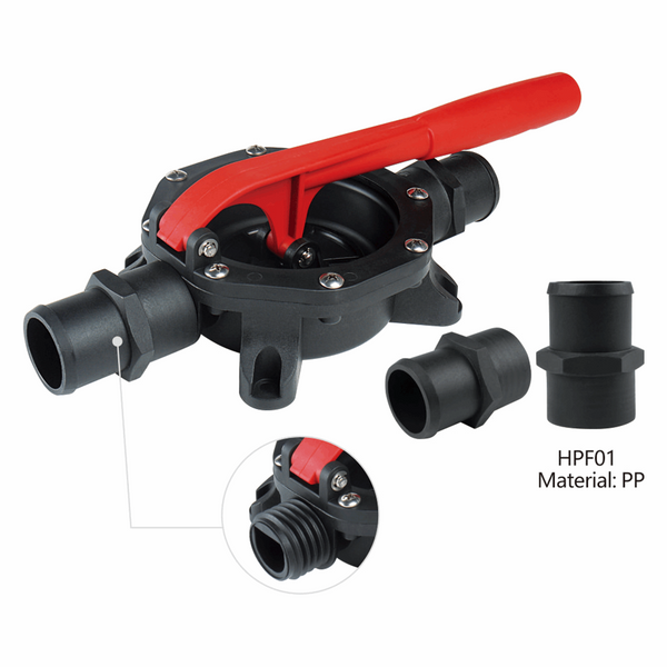 SEAFLO Marine Handmembran-Bilgepumpe 720GPH, mit HPF01 Fitting - Seaflo Online Shop